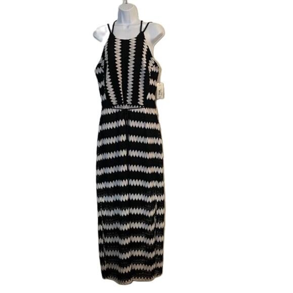 a.n.a Dresses & Skirts - a.n.a Classic Black Label Striped Maxi Dress, XL, NWT